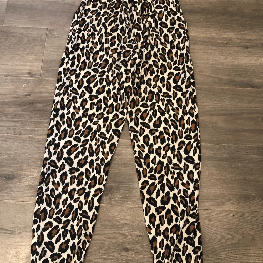 Day Trip‎ Small Ribbed Leopard Print Paperbag Pant - Picture 4 of 7